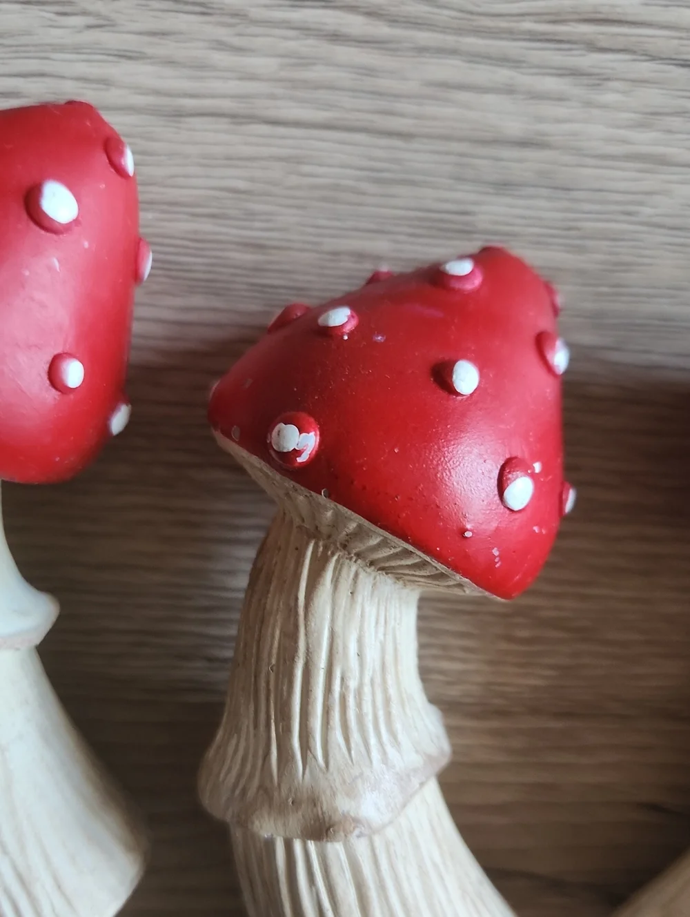 Red Mushroom Wall Hooks - Set of 4